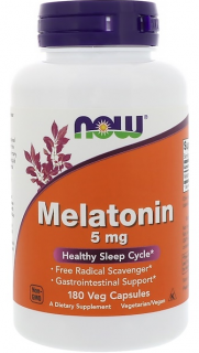 NOW Melatonin 5 mg 180&nbsp;vcaps