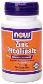 NOW Zinc Picolinate 50 mg 60&nbsp;vcaps